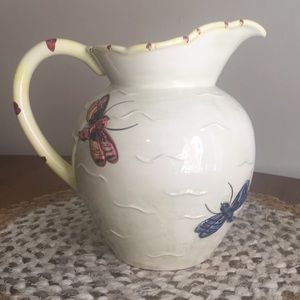 Dragonfly Pitcher by Essex, Made in Portugal